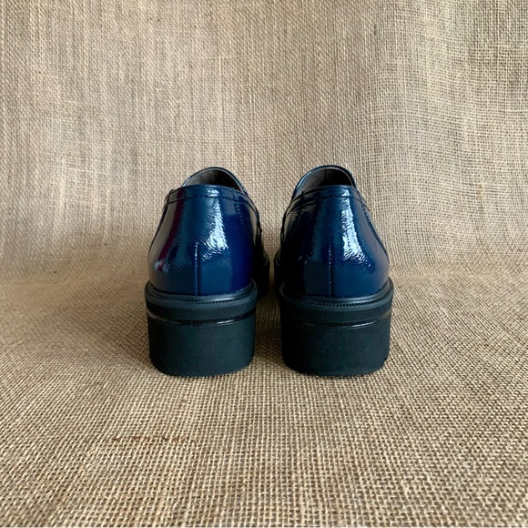 PAUL GREEN Loafer Blue Crinkle Patent Leather Samone US Size 8, Austria Size 5.5 - Picture 3 of 12